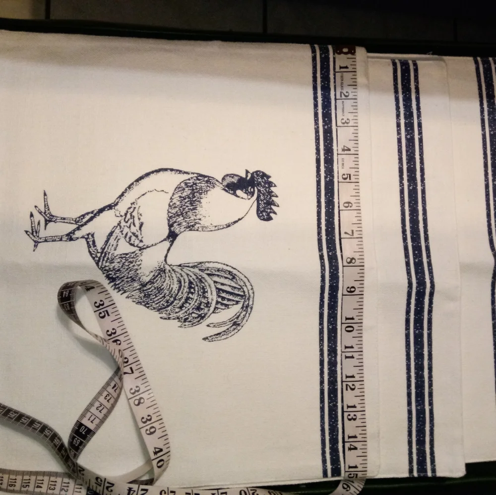 Blue Rooster Chicken Tapestry Placemats with Borders (4) Farmhouse Country
